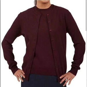 Edwards Cardigan Set Burgundy